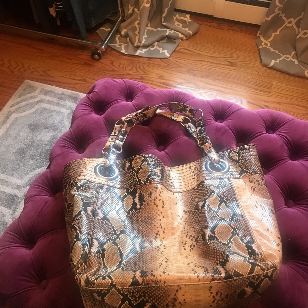 Snakeskin Steve Madden satchel